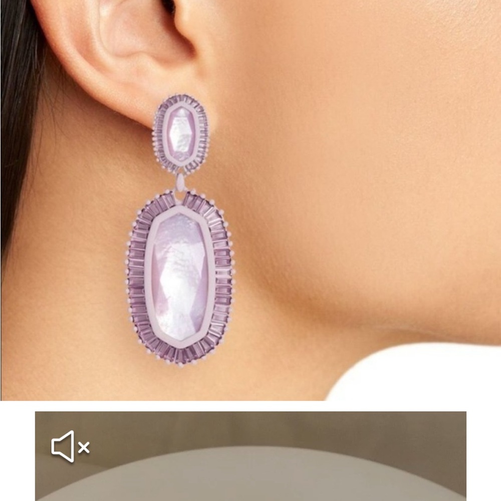 Kendra Scott Kaki Earrings Lilac Purple